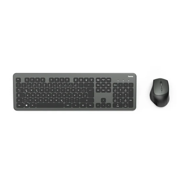 Комплект клавиатура + мышь Hama KMW-700 Set (черный/серый)